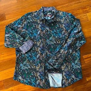 Gorgeous, colorful Robert Graham men’s shirt